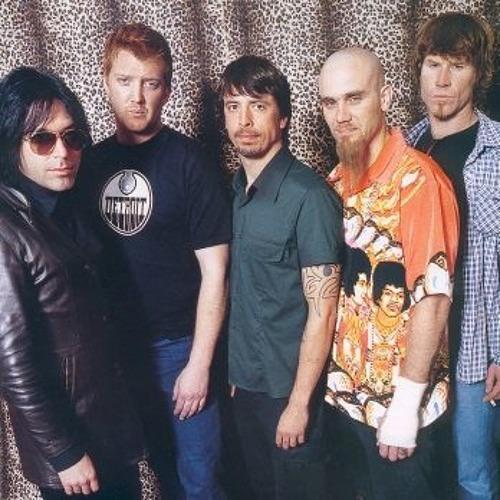 Queens of the Stone Age lineup Songs for the Deaf - fond léopard