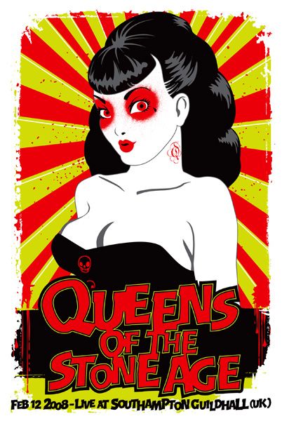 Affiche Queens of the Stone Age, Southampton 2008