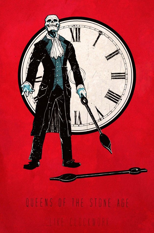 Illustration ...Like Clockwork, l'horloge et la mort