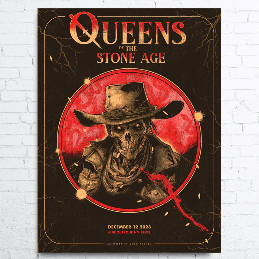 QOTSA poster artwork skull