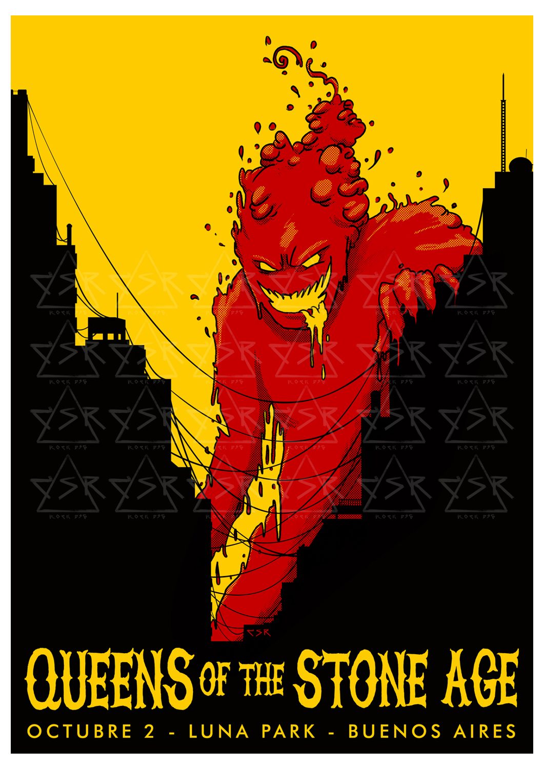 Affiche Queens of the Stone Age, Luna Park, Buenos Aires