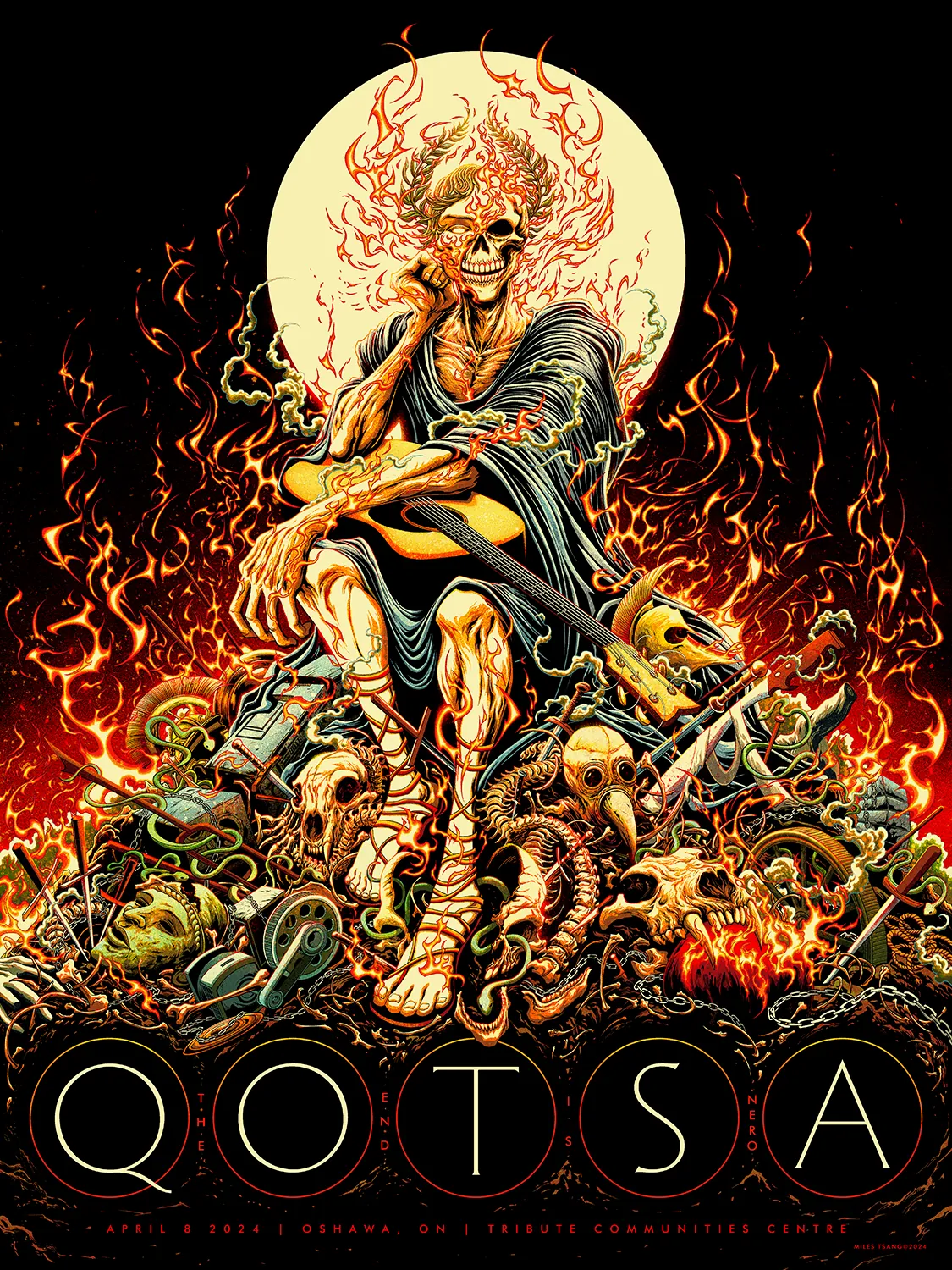 Affiche Queens of the Stone Age, The End Is Nero, Oshawa 2024