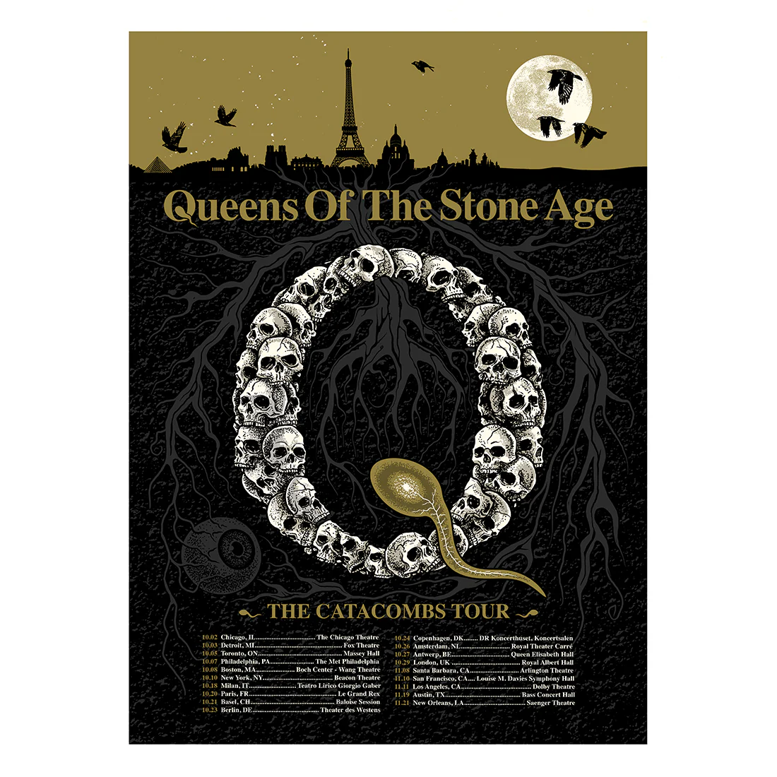 Affiche de la tournée Alive in the Catacombs — Affiche générale