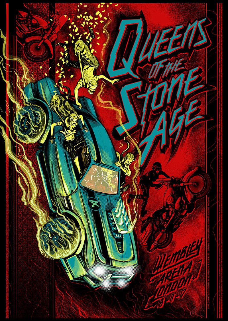 Affiche Queens of the Stone Age, Wembley 2017
