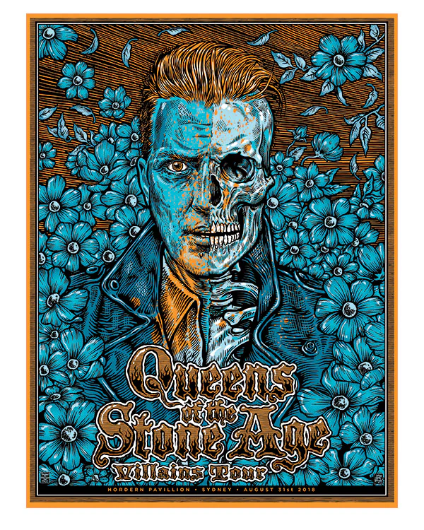 Affiche Queens of the Stone Age, Villains Tour 2018