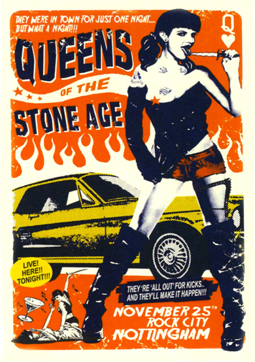 QOTSA Concert Poster - Car Girl Rock City