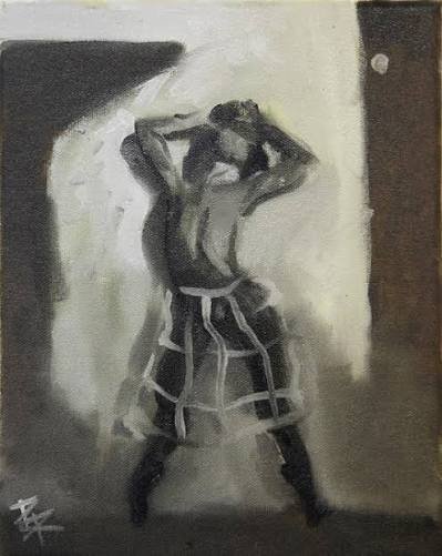 Dakota Proctor, Surfer Rosa, 2023, huile sur toile d'après la pochette du disque
