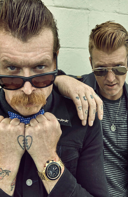Jesse Hughes et Josh Homme, fondateurs d'Eagles of Death Metal