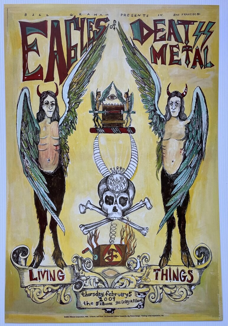 Affiche Eagles of Death Metal, The Fillmore, San Francisco, 2009