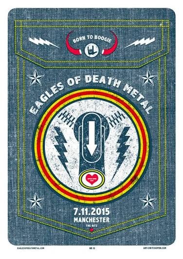 Affiche Eagles of Death Metal, Manchester 2015