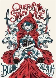 Affiche Queens of the Stone Age, Bogotá 2014