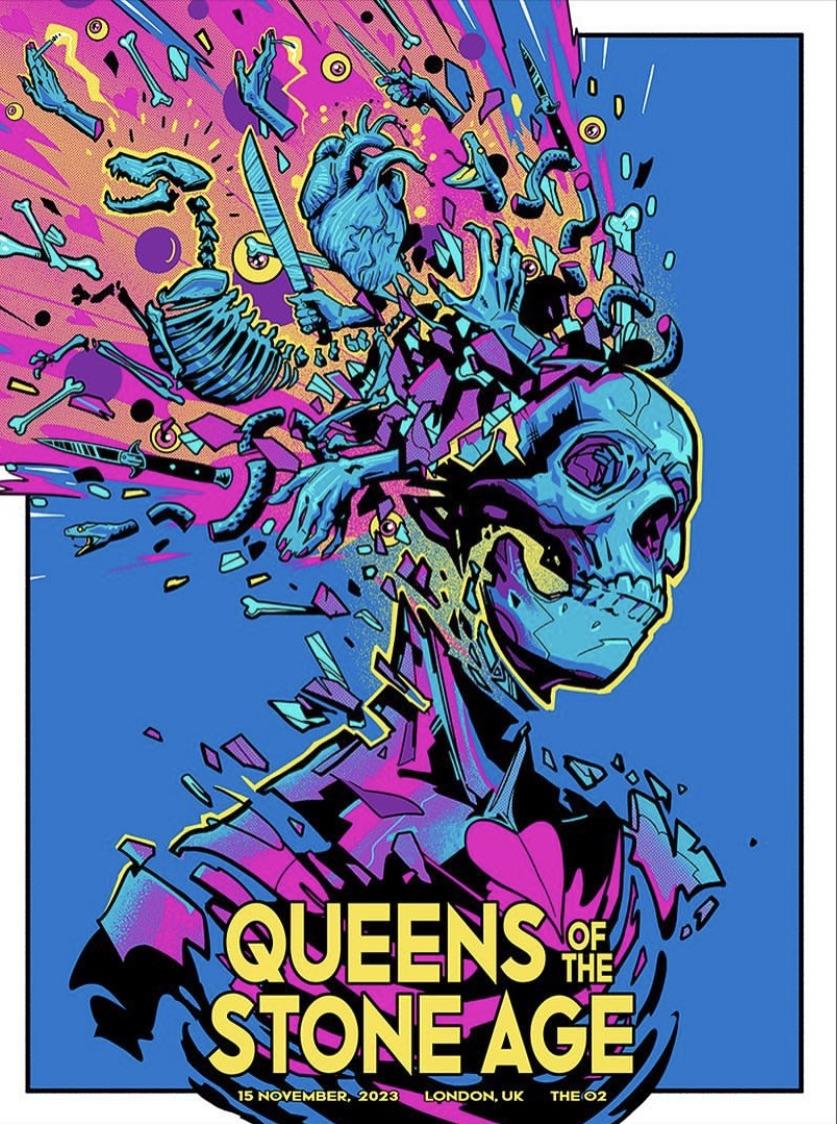 Affiche Queens of the Stone Age, ère In Times New Roman