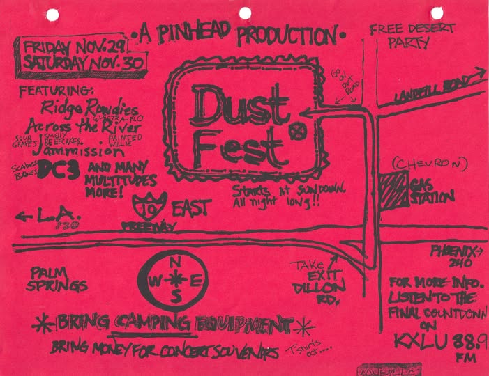 Flyer generator party - Dust Fest novembre 1990