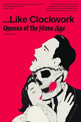Affiche Queens of the Stone Age, imagerie Like Clockwork
