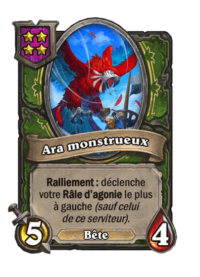 Ara monstrueux, bête de niveau 5