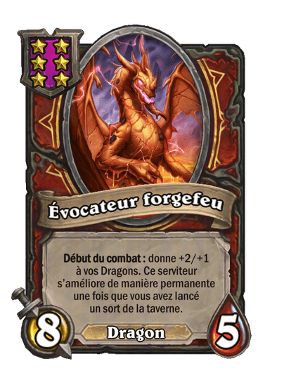 Évocateur forgefeu, dragon de niveau 6