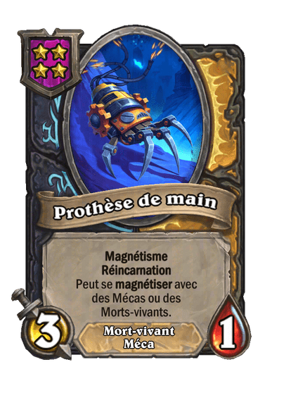 Prothèse de main, méca et mort-vivant de niveau 4